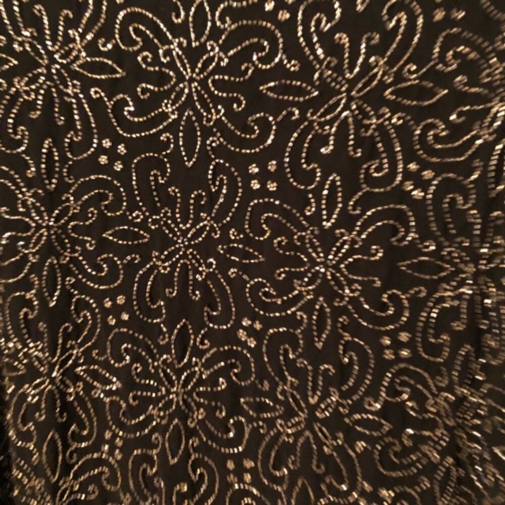 Alice + Olivia Marcia Long Sleeve Beaded Sheath Dress Like New - Picture 6 of 7